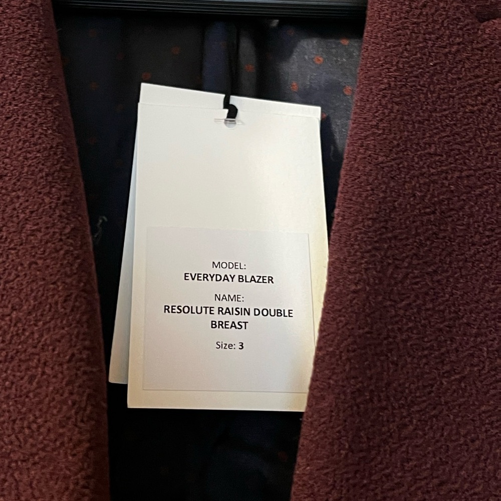 Blaze Milano Wool Jacket Everyday Double-Breasted Blazer Sz US 10 - Picture 10 of 16